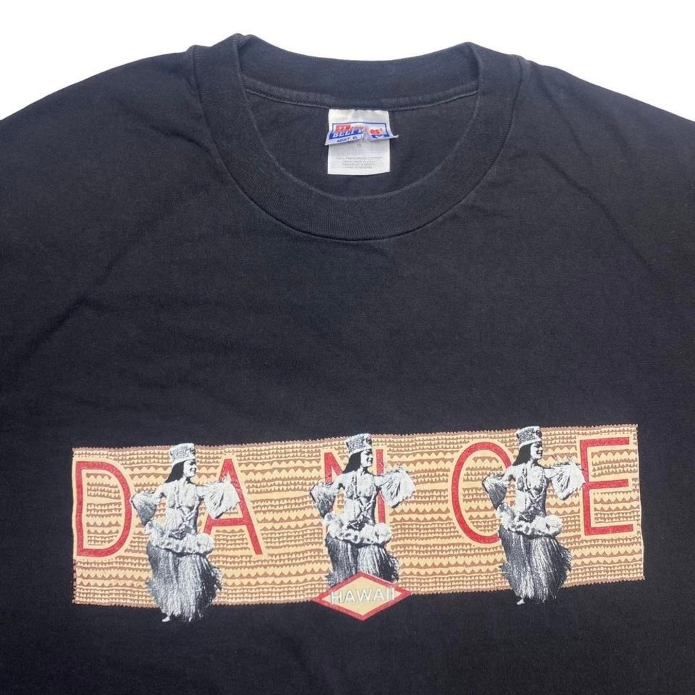 Vintage 90s Hawaiian Dance wraparound graphics Hawaii shirt